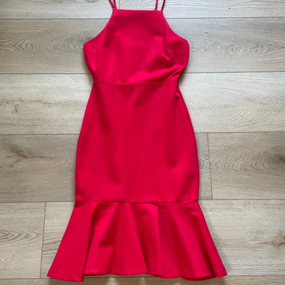 Lulus This Could Be Love Red Bodycon Midi Dress - Picture 2 of 3
